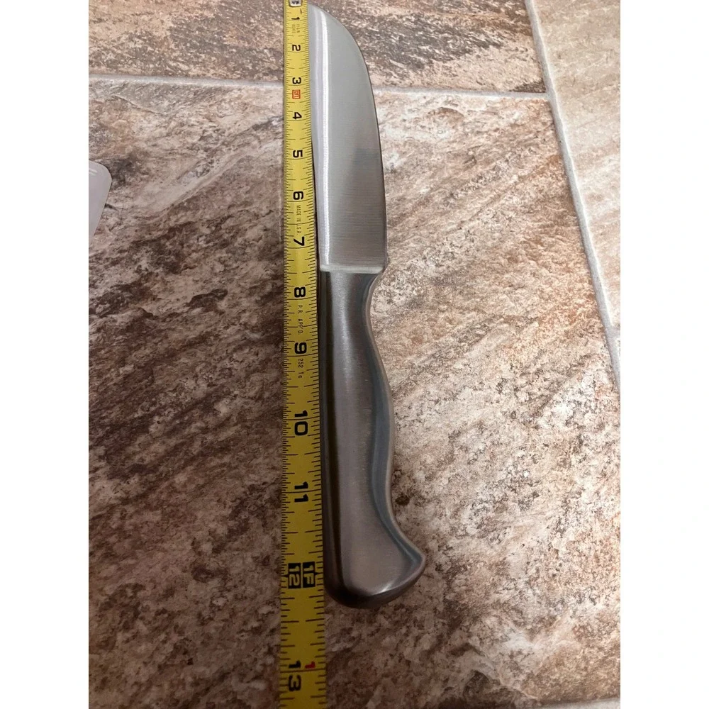 Sabatier 5 Inch Utility Knife with EdgeKeeper Self Sharpening Sheath Silver